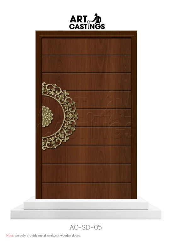 Marigold flower themed Single Door