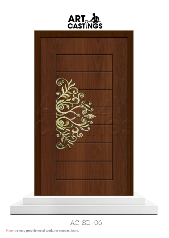 Floral-Themed Single Door