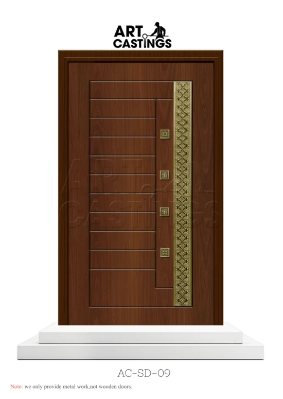 Vertical Pattern Theme Single Door