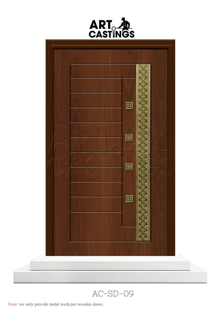 Vertical Pattern Theme Single Door