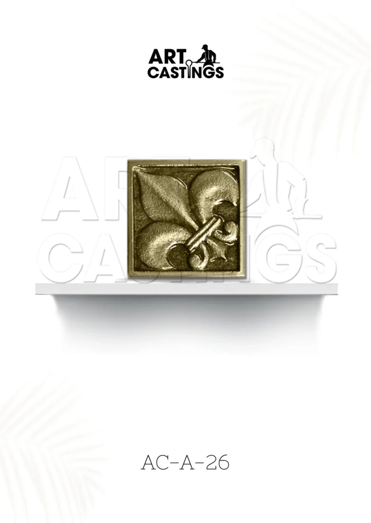 Vintage Style Brass Square Accessory