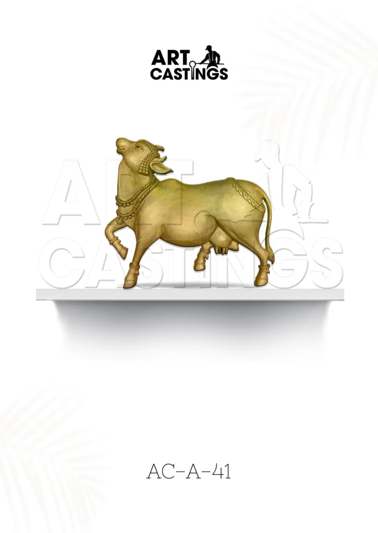 Cow Themed Brass  Accessory – Right