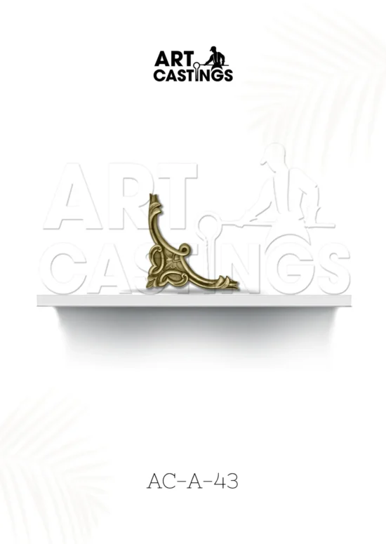 Contemporary Brass Left Corner Accessory