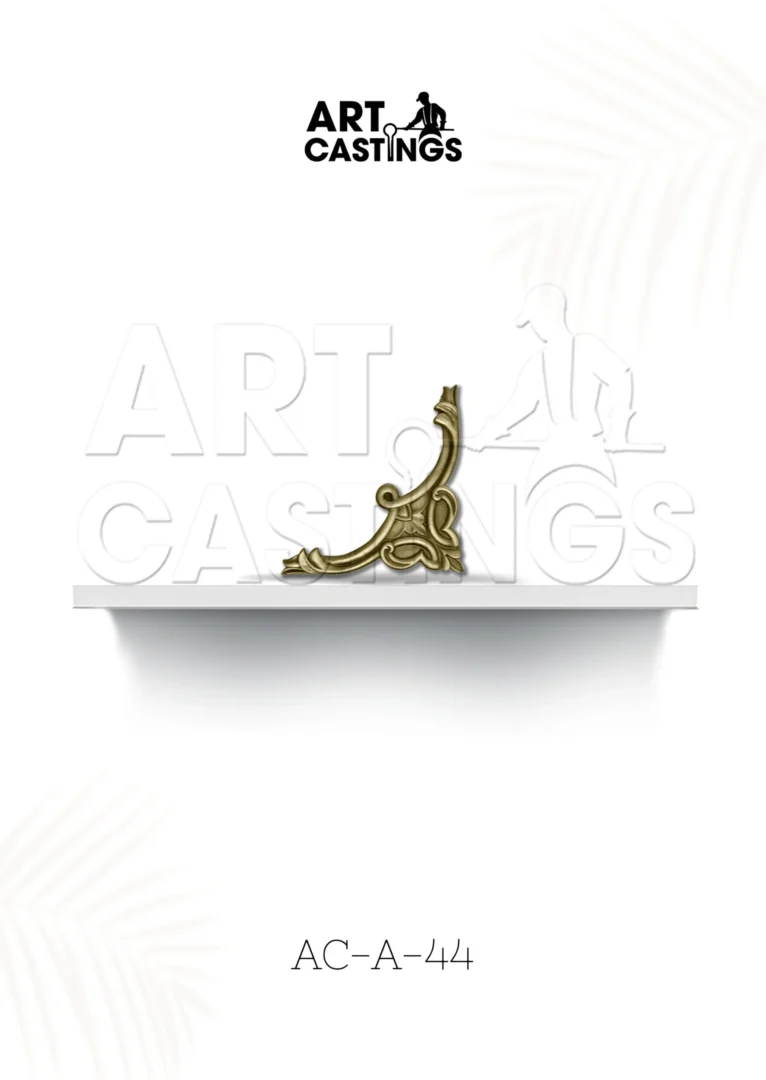 Contemporary Brass Right Corner Accessory