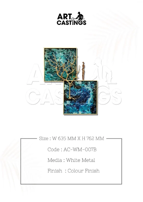 Ocean blue-themed wall mural - Image 3