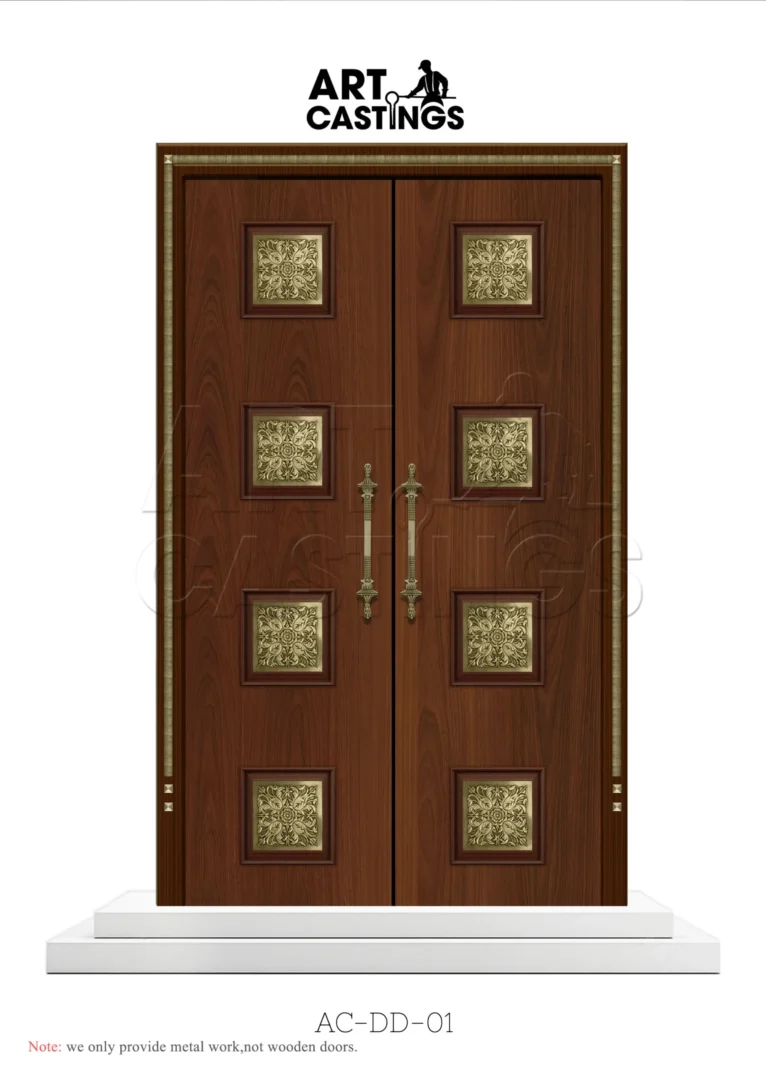 Floral square accessories themed Double door