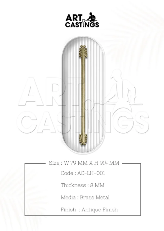 Traditional Large Brass Handle - Image 2