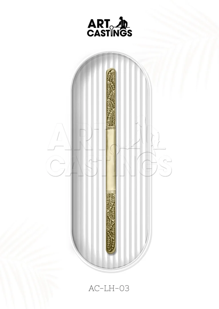 Semi Contemporary Large Brass Handle