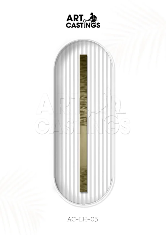 Contemporary Style Large Brass Handle