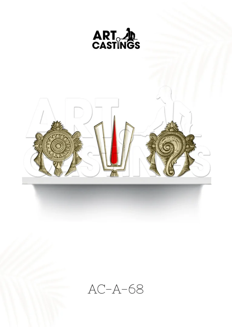 shanku chakra namam brass accessories