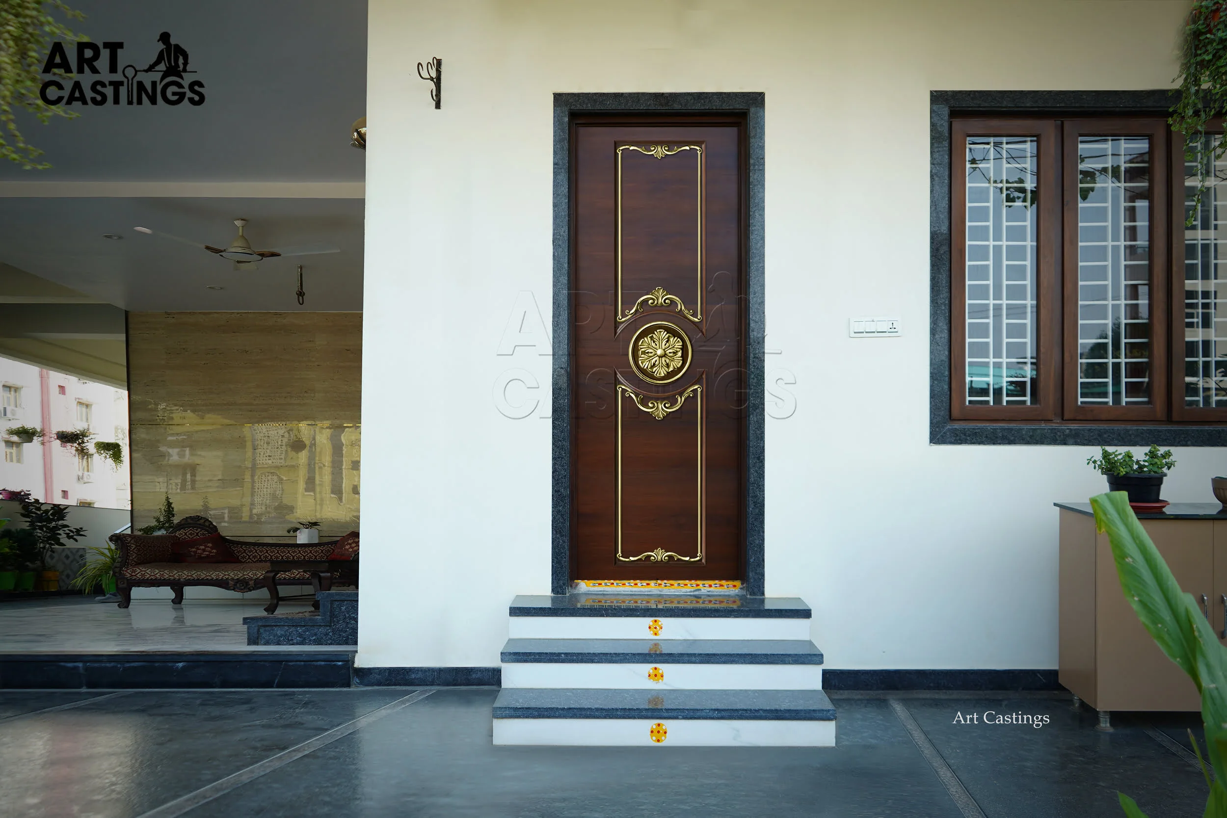 Brass Main doors