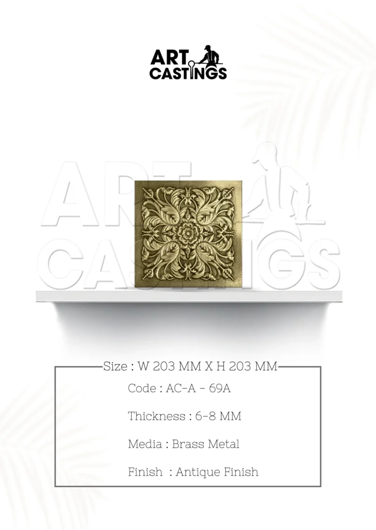 Neo classical brass metal accessory