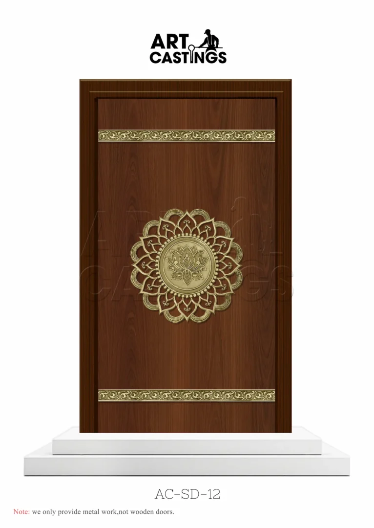 Lotus Flower Themed Single Door