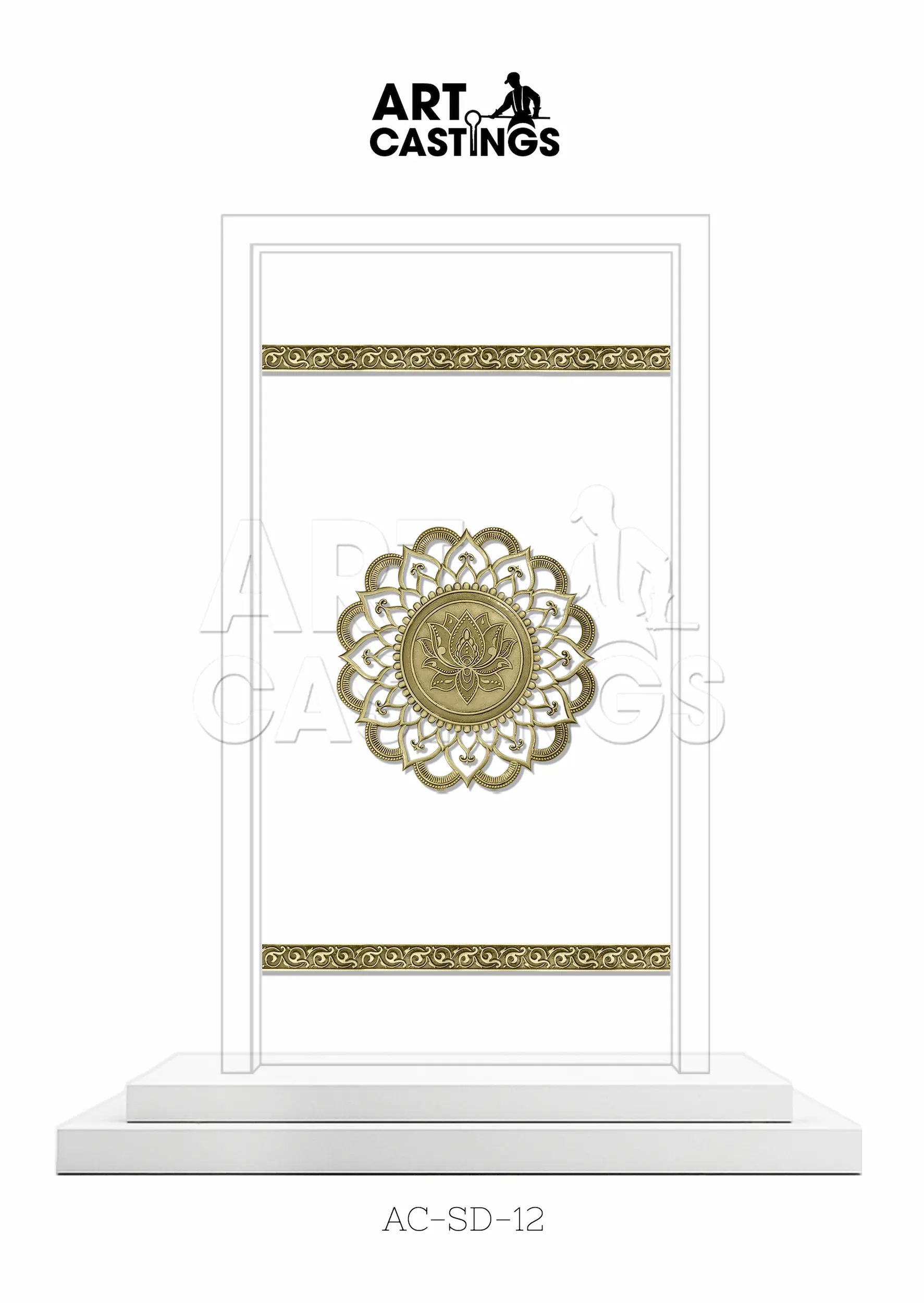 Lotus Flower Themed Single Door - Image 2