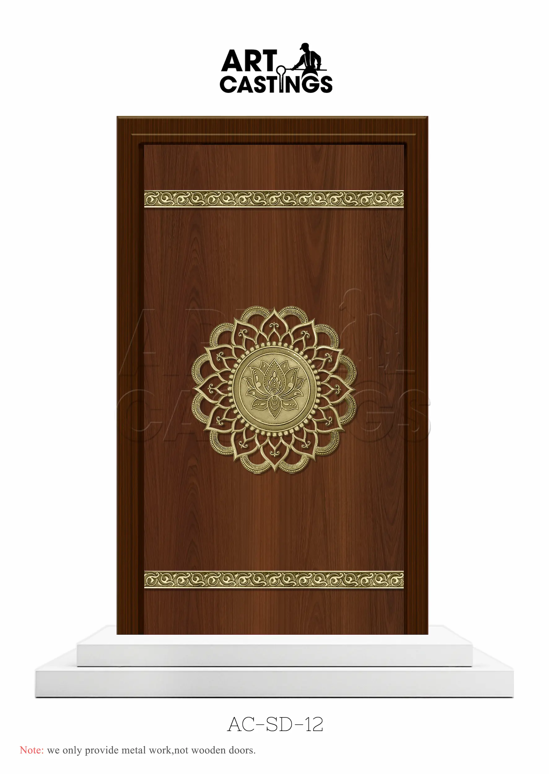 Lotus Flower Themed Single Door