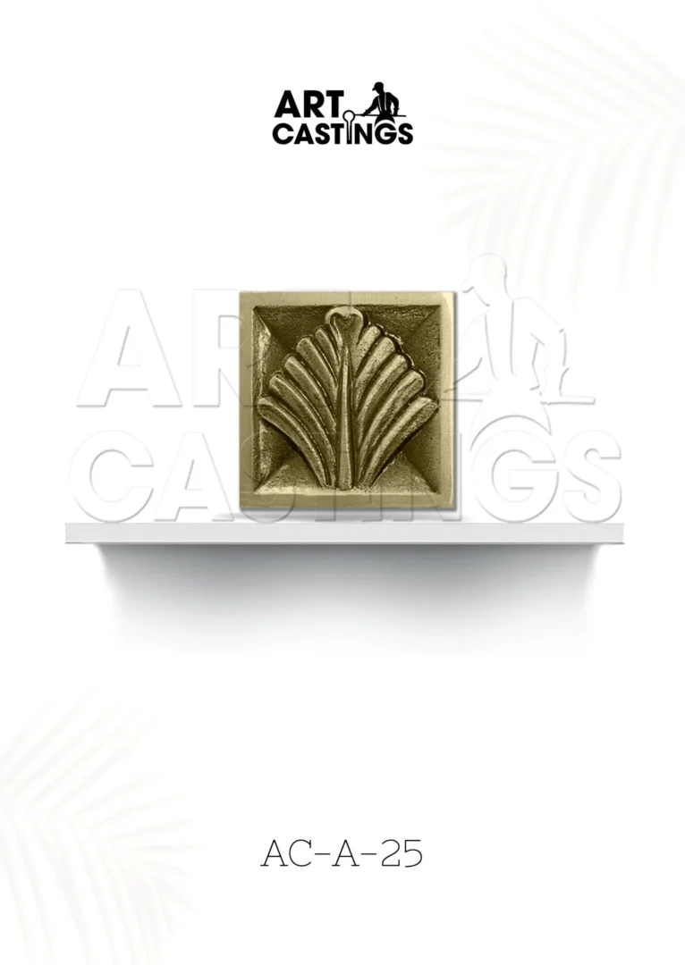 Grown Plant Brass Square Accessory