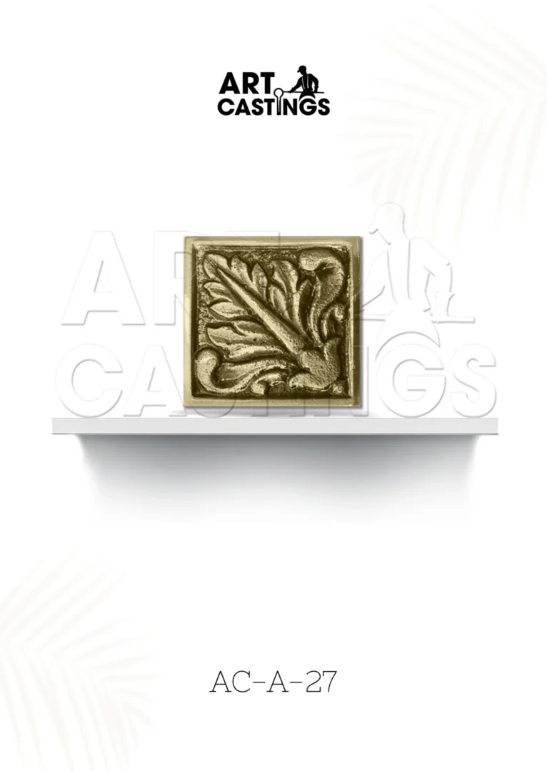 Grown Leaf Brass Square Accessories - Plate Type