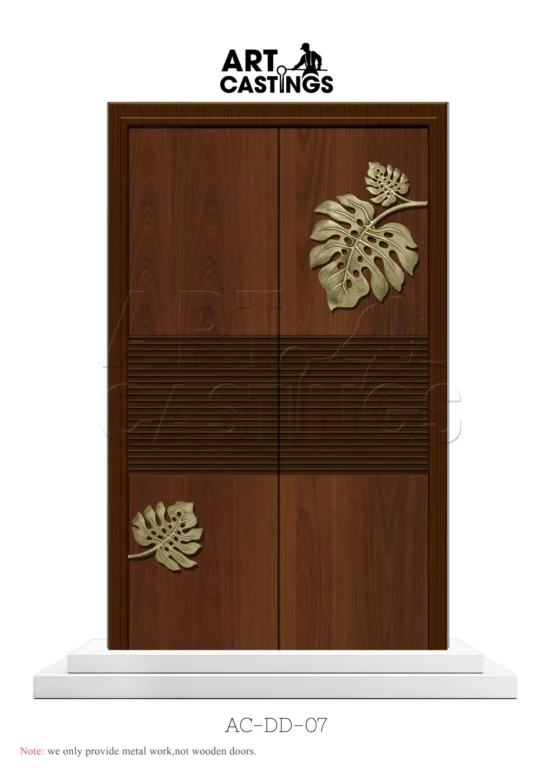 Monstera Leaf Themed Double Door