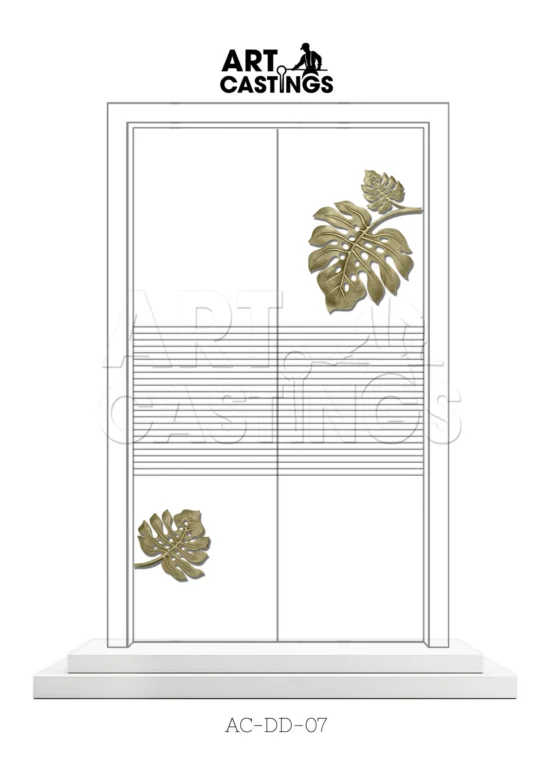 Monstera Leaf Themed Double Door - Image 2