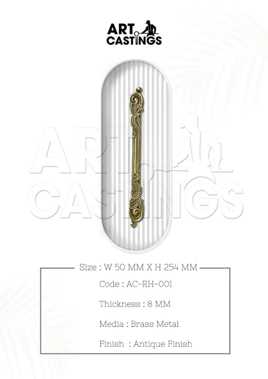 Traditional Regular Brass Handle - Image 2